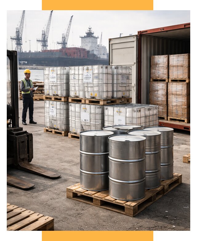 Доставка химического сырья из Индии от 257700 р. | СетСервис-Вкз