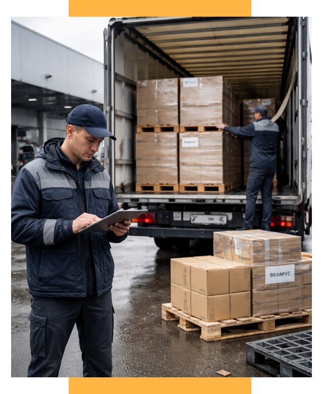 Доставка грузов из Беларуси от 15462 р. логистика СетСервис-Вкз