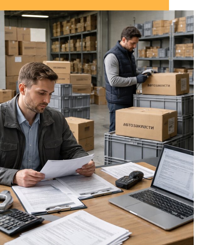 Таможенное оформление автозапчастей по выгодным тарифам от 8762